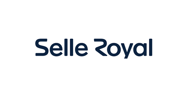 Selle Royal-logo, dat de samenwerking van Linbo Transportation Tech vertegenwoordigt met het gewaardeerde merk dat bekend staat om premium fietszadels en comfortoplossingen.